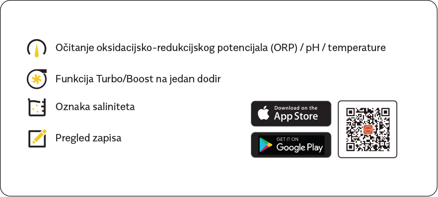 mr pure kontrola putem aplikacije Mr. Pure 100% inverterska elektroliza